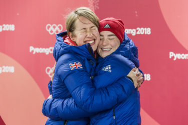 Lizzy Yarnold wins gold & Laura Deas wins Bronze in the womens skeleton at the Pyeongchang Winter Olympic Games